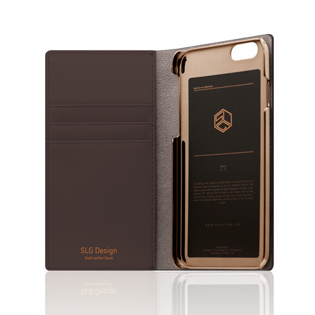 D5 CSL Flip Cover Case // Dark Brown (iPhone 6/6s)