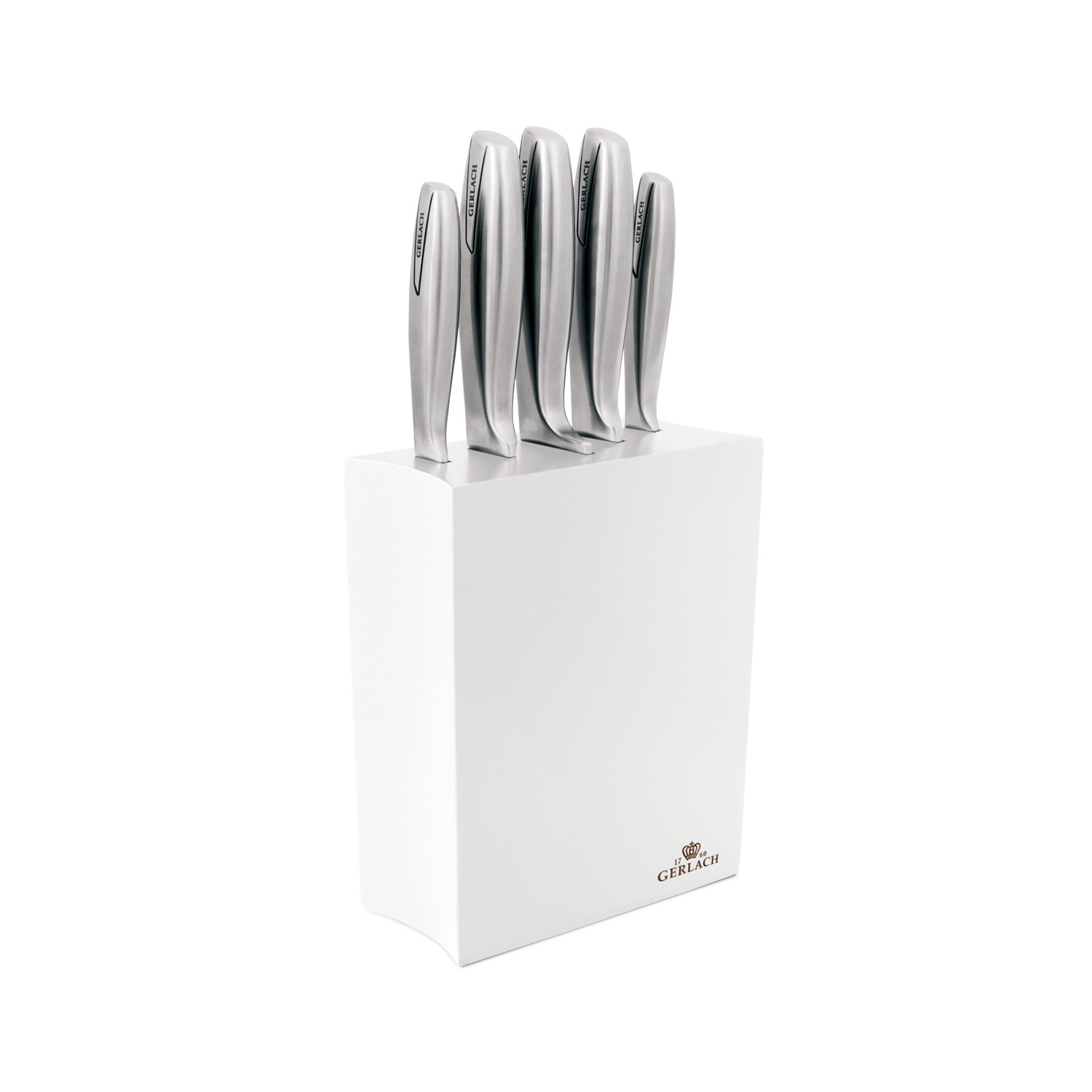 5 Piece Knife Block Set // 993 (White Block) - Gerlach - Touch of Modern