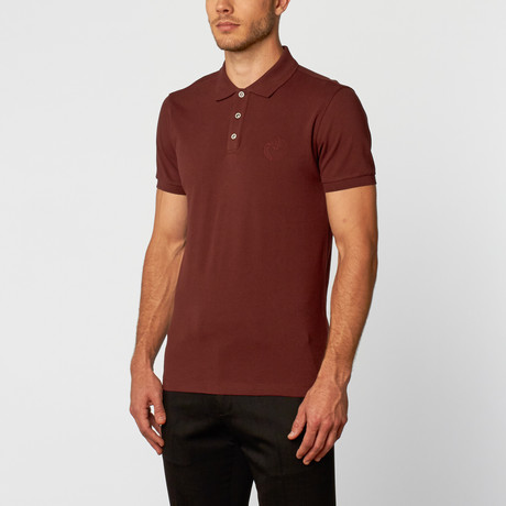 Short-Sleeve Polo Shirt // Bordeaux (XS)