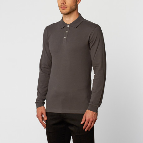 Short-Sleeve Polo Shirt // Grey (XS)