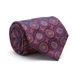 Mosaic Silk Tie // Maroon
