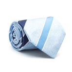 Stripes Silk Tie // Blue + Light Blue
