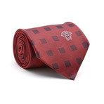 Squares Silk Tie // Red