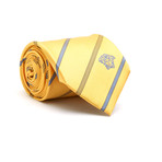 Stripes Silk Tie // Gold + Blue