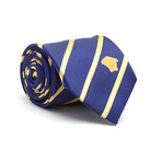 Stripes Silk Tie // Blue + Yellow