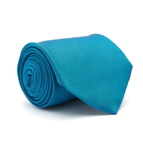 Neat Weave Silk Tie // Turquoise