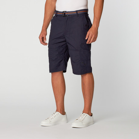 Private Member // Rip Stop Cargo Short // Navy (30)