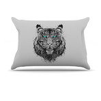Tiger Gaze Pillow Case (Standard: 30" x 20")