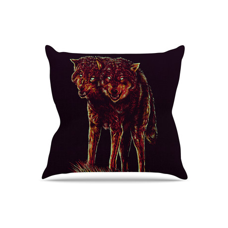 2head Throw Pillow (18" x 18")