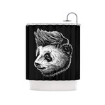 Funky Panda Shower Curtain