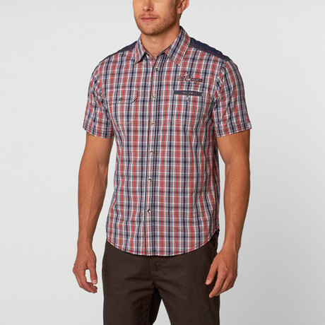 Short Sleeve Shirt // Red Plaid (S)