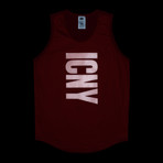 Mesh Overlay Tank // Red (S)