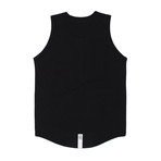 Wave Logo Tank // Black (S)