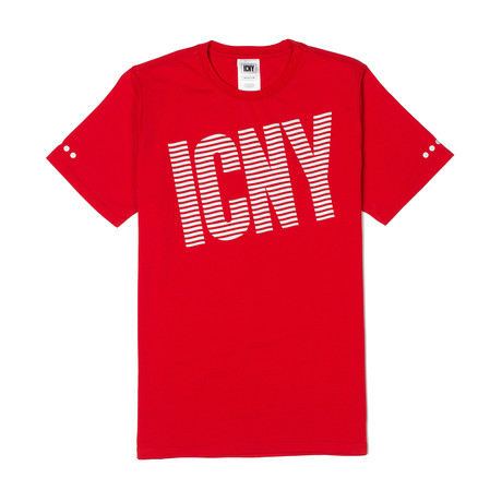 Wave Logo Tee // Red (S)