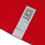 Wave Logo Tee // Red (S)