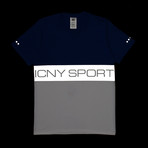 Block Sport Tee // Royal Blue (S)