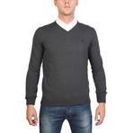 V-Neck Sweater // Grey (L)