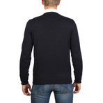 V-Neck Sweater // Blue (2XL)