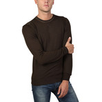 Slim Fit Sweater // Brown (2XL)
