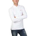 Trussardi // Long Sleeve Polo // White (XL)