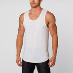 St. Tropez High Low Tank // White (S)