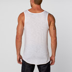 St. Tropez High Low Tank // White (S)