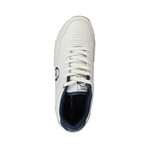 Gaspari Low-Top Sneaker // White + Navy (UK: 7)