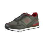 Vinci Low-Top Sneaker // Olive + Red (UK: 7)