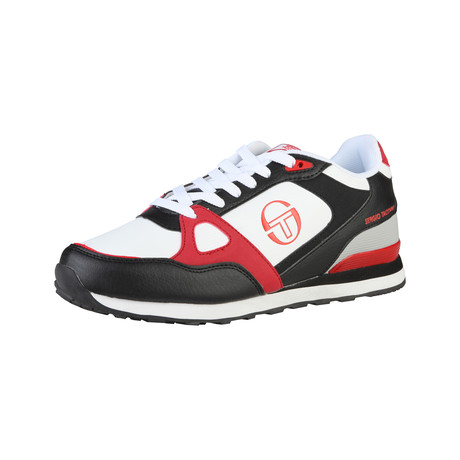 Tacchini // Vinci Low-Top Sneaker // Black + White + Red (UK: 10)