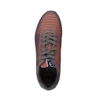 Visual Low-Top Sneaker // Grey + Orange (Euro: 40)