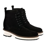 Hollywood Suede Boot // Black (US: 8)