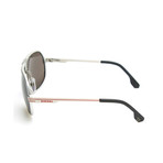 Caleb Sunglasses // Silver + Red Trim