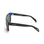 Benjamin Sunglasses // Black Frame + Blue Lense