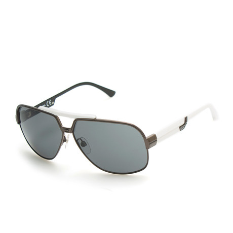 Mason Sunglasses // White + Brown Frames