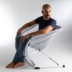 Suzak Chair // White Frame // Stone (Medium)