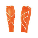 Compression Calf Sleeves // Orange + Orange (XS)