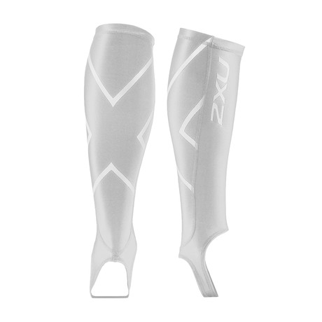 Compression Stirrup Calf Guards // White + White (XS)