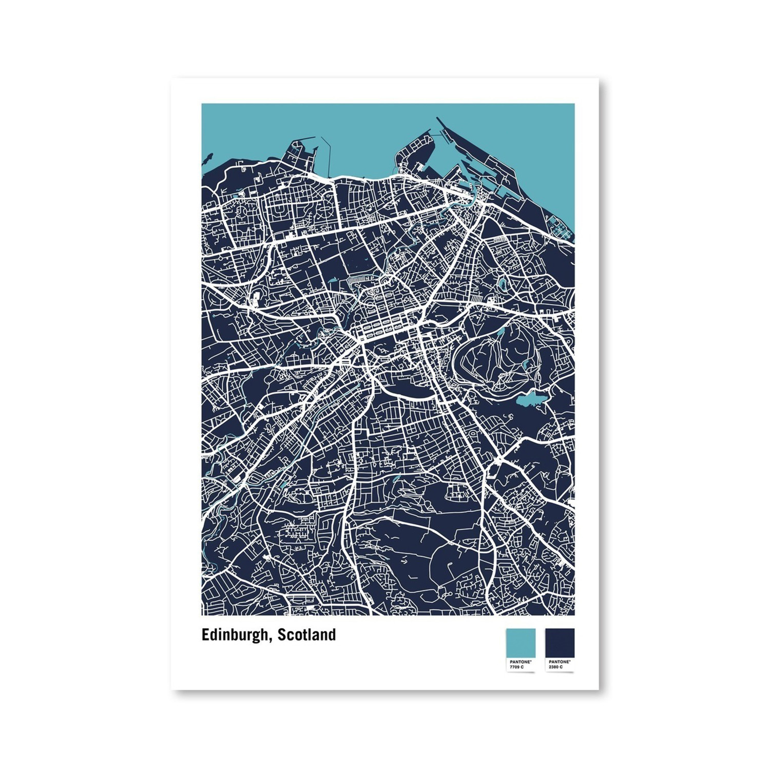 Edinburgh (24"W x 30"H x 1.5"D) - City Maps - Touch of Modern