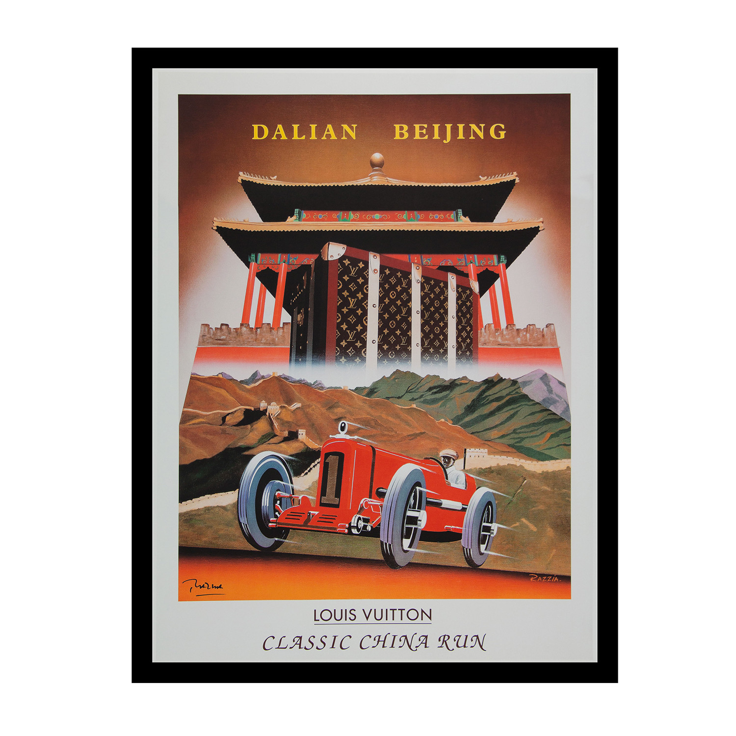 Original vintage poster RAZZIA - Automobiles Classics et Louis