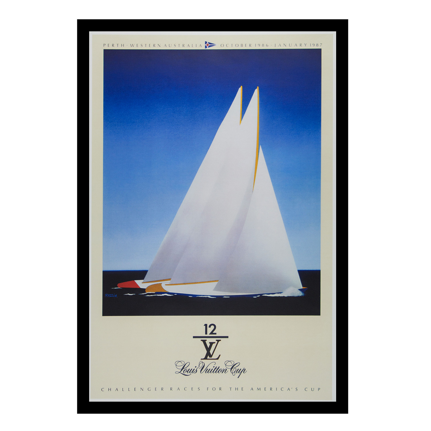 Louis Vuitton Cup Perth // 1986 (Framed) - Razzia for Louis Vuitton - Touch of Modern