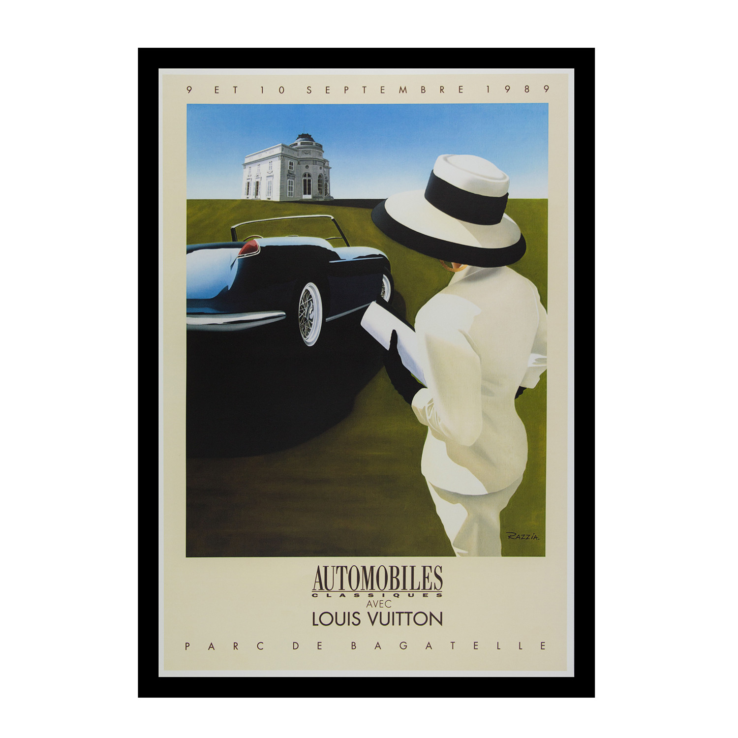 Automobiles Classiques avec Louis Vuitton, Parc de Bagatelle Vintage  Poster