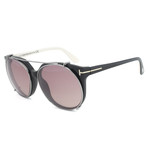 Tom Ford // Agatha Black Oval Sunglasses
