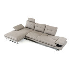 Divani Casa Porter Modern Grey Fabric Sectional Sofa (Left Facing)