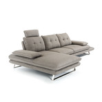 Divani Casa Porter Modern Grey Fabric Sectional Sofa (Left Facing)