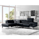 Divani Casa Arden Modern Fabric Sectional Sofa