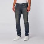 Diamond Supply Co. // Button Fly Whisker Jean // Blue Wash (40WX32L)