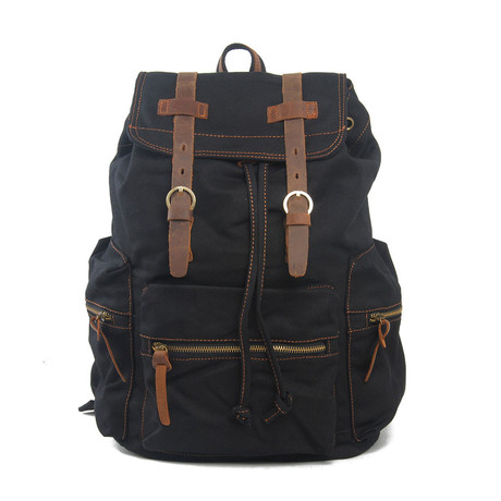Canvas Backpack // Black