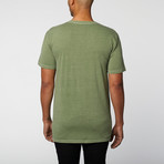 V-Neck Skull Tee Light // Khaki (XS)