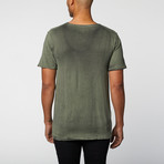 Dirty Scoop Neck Tee // Khaki (XL)
