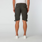 Belted Cargo Short // Charcoal (40)